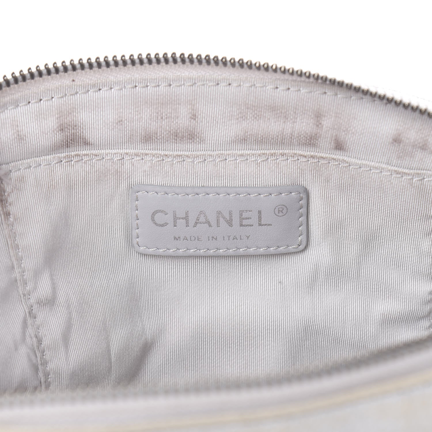Chanel Metallic Grained Calfskin Quilted Casual Rock Waist Bag Fanny Pack Silver 6 of 18