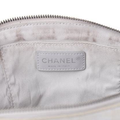 Chanel Metallic Grained Calfskin Quilted Casual Rock Waist Bag Fanny Pack Silver 6 of 18