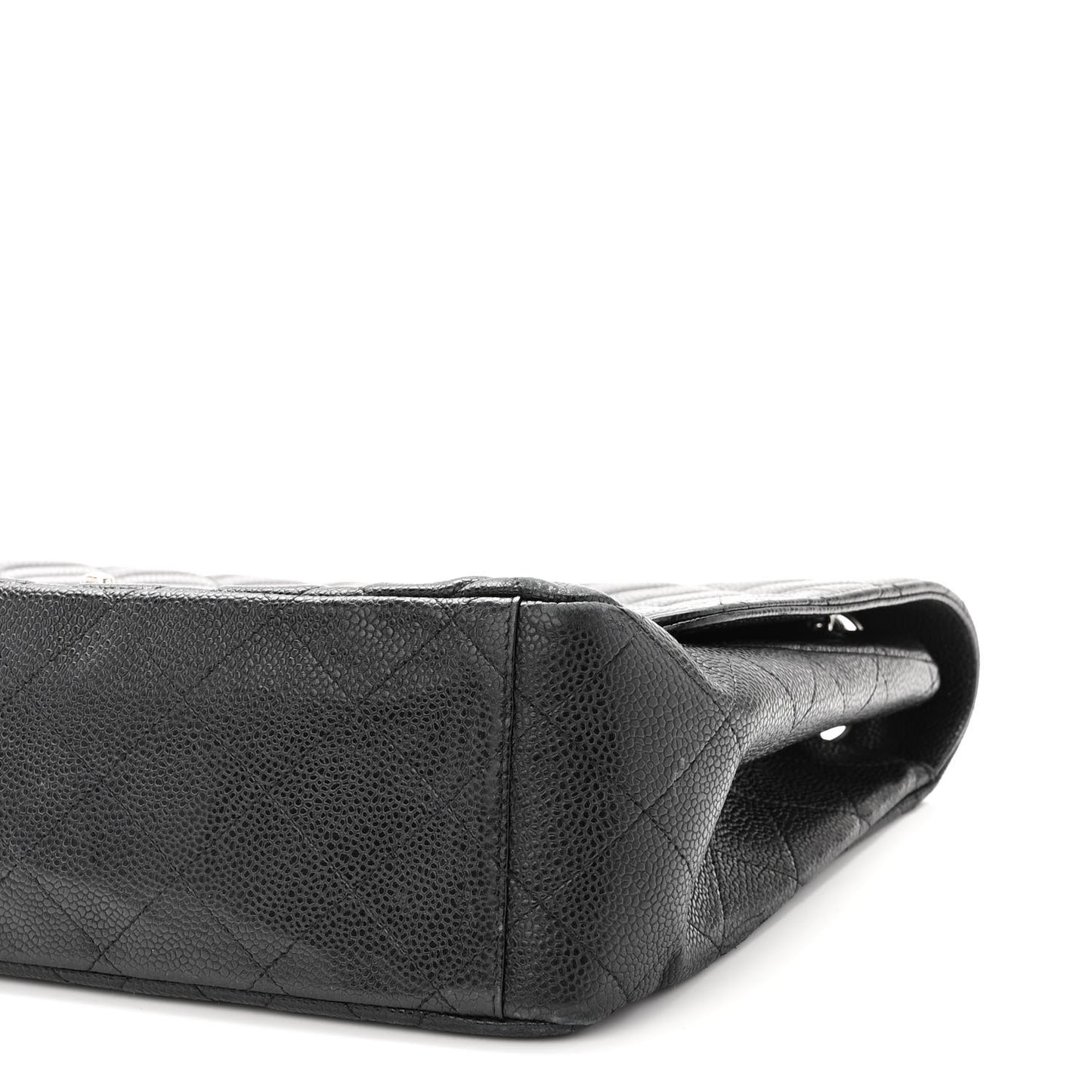 Caviar Quilted Maxi Single Flap Black