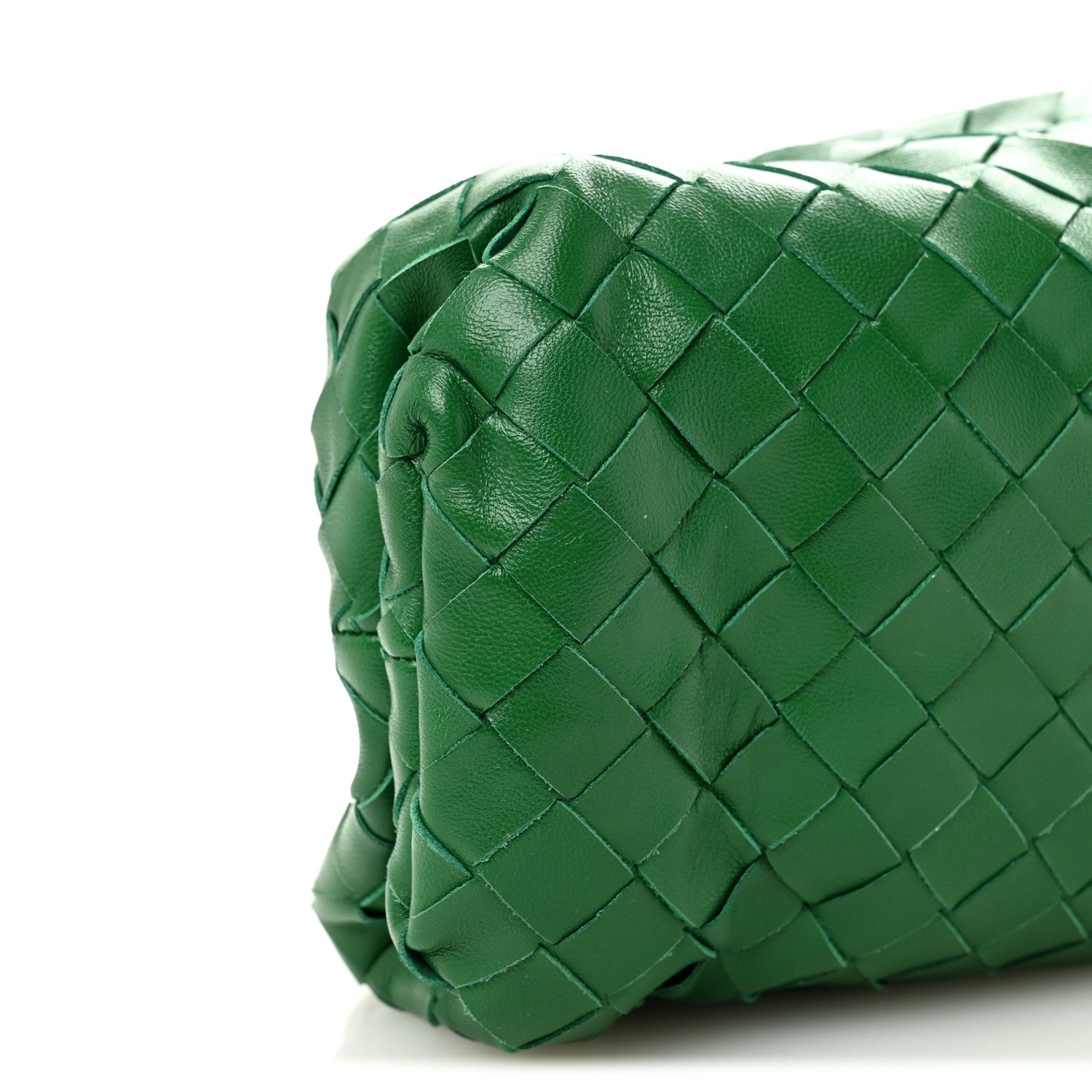 Bottega Veneta Nappa Maxi Intrecciato The Pouch Oversized Clutch Raintree 9 of 10