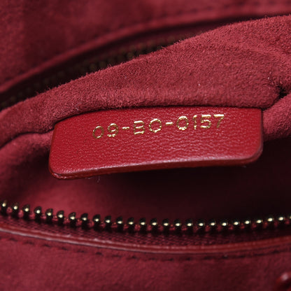 Christian Dior Lambskin Cannage Studded Large Dioraddict Flap Bag Red 7 of 11