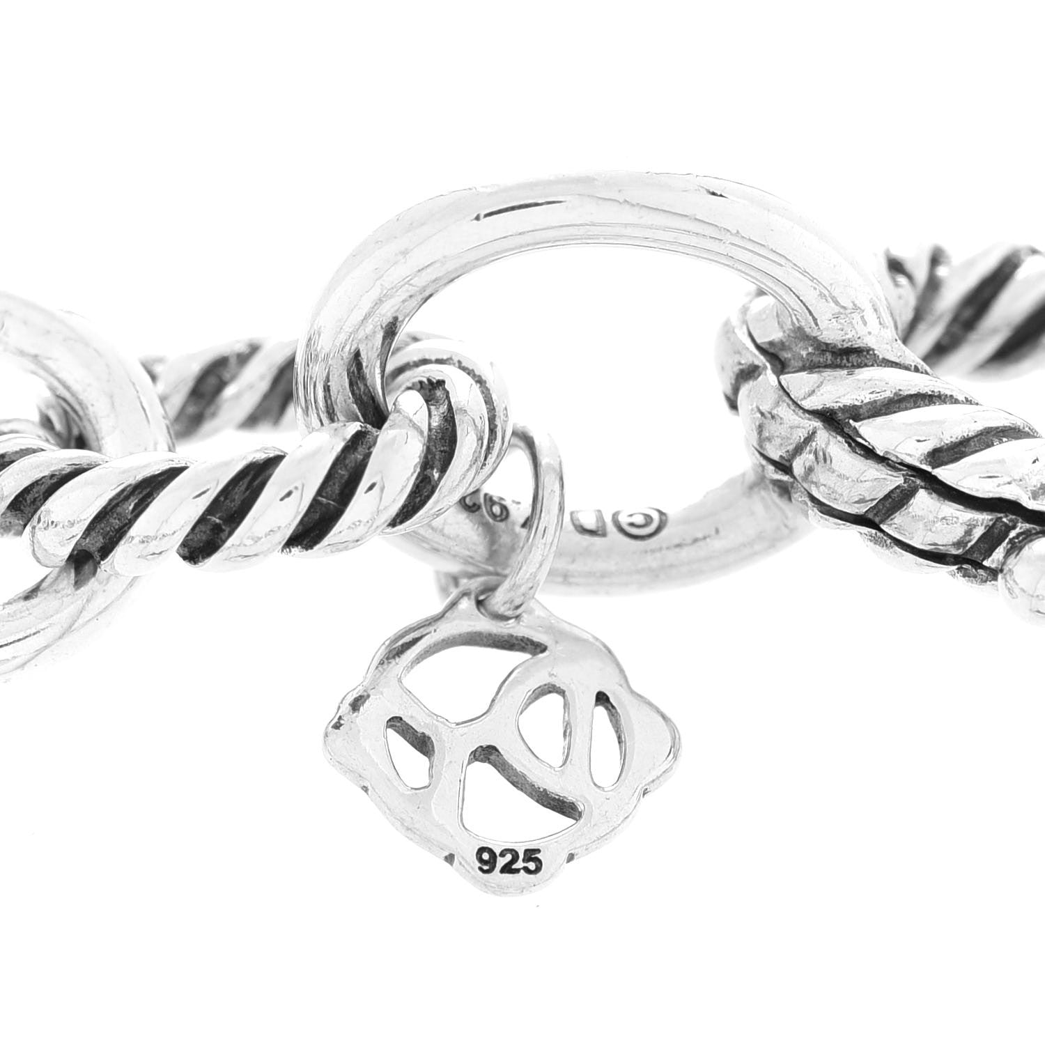 David Yurman Sterling Silver 10mm Medium Oval Link Bracelet 6 of 6