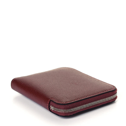 Hermes Epsom Silk'In Compact Wallet Rouge H 4 of 8