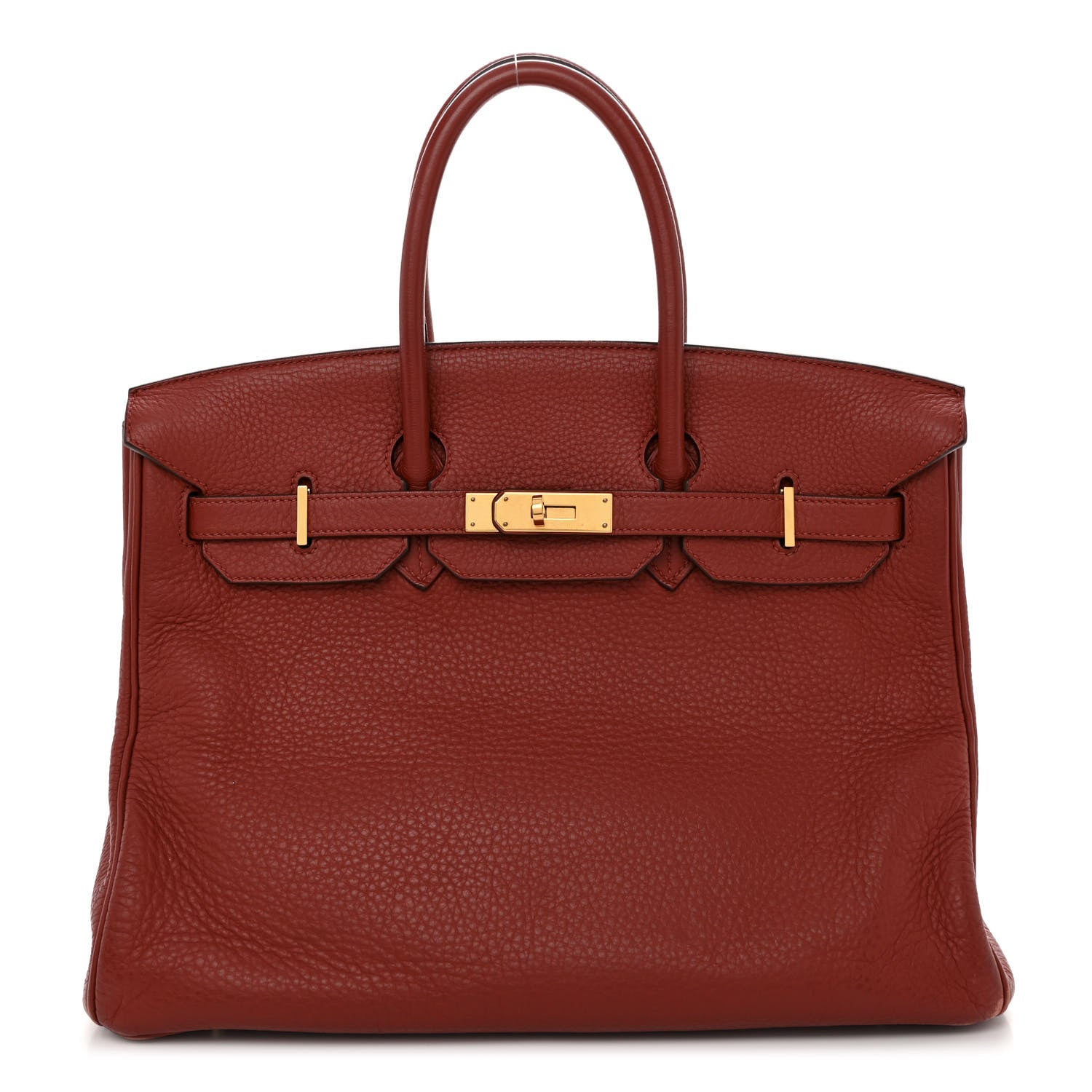 Hermes Taurillon Clemence Birkin 35 Brique 1 of 12