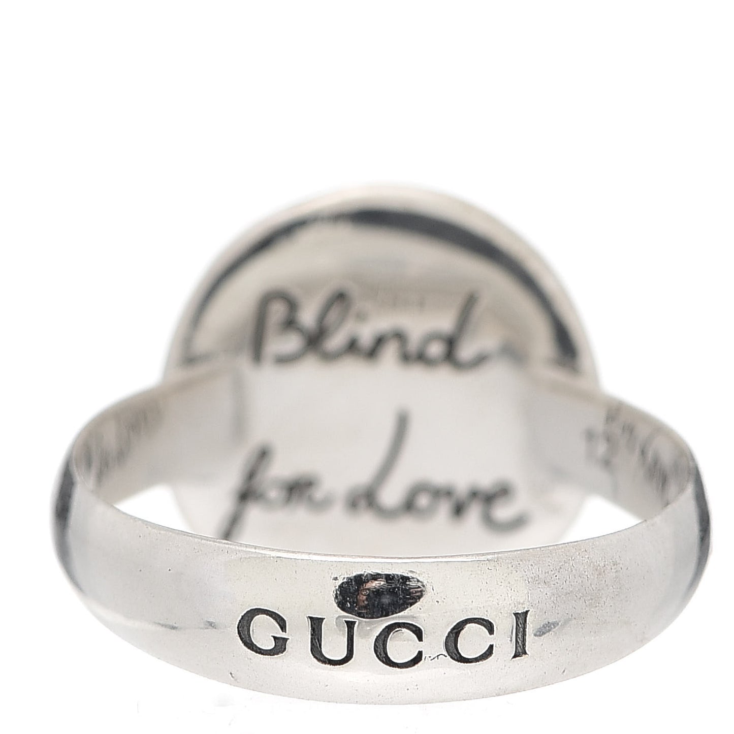 Sterling Silver Blind for Love Mystic Cat Ring 52 6