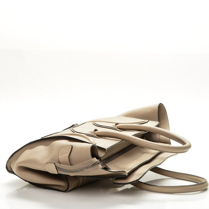 Celine Drummed Calfskin Mini Luggage Dune 8 of 11