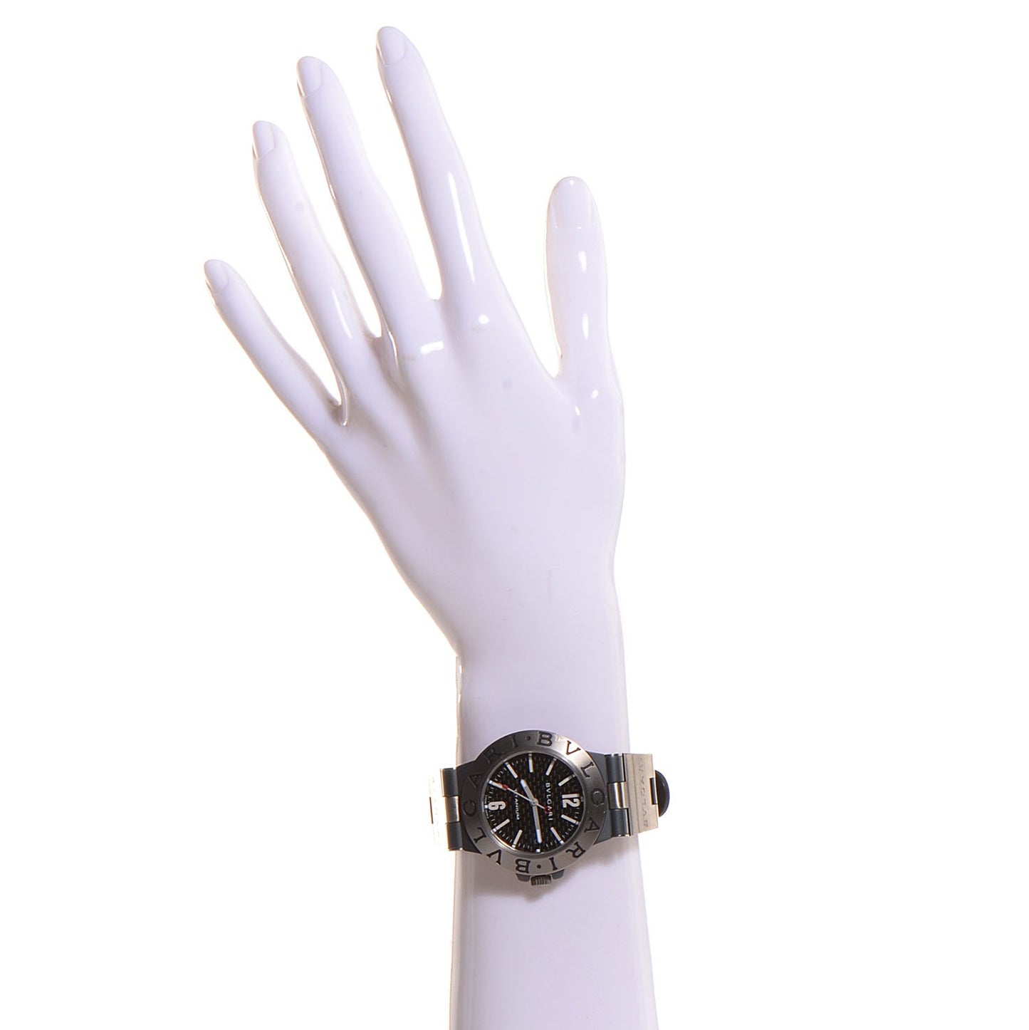 Titanium Rubber 38mm Diagono Automatic Watch Black