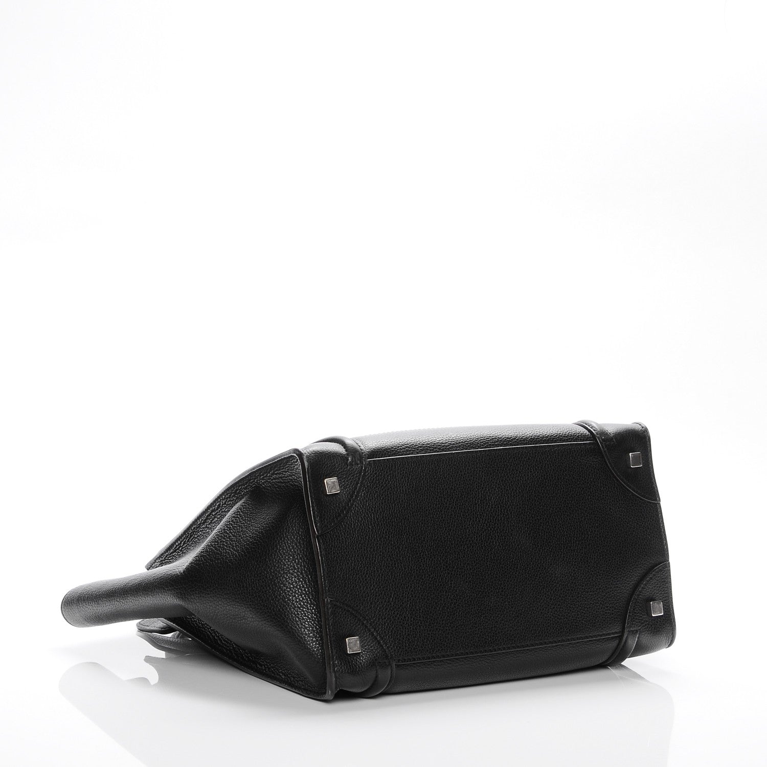 Celine Drummed Calfskin Mini Luggage Black 4 of 7