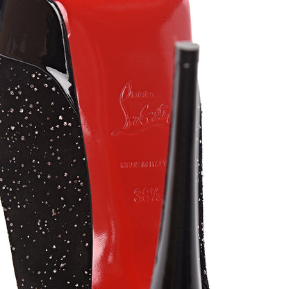 Christian Louboutin Crosta Meteor Lady Peep Sling 150 Pumps 38.5 Black 6 of 8