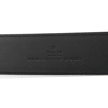 Gucci Guccissima Signature Interlocking G 40mm Belt 95 38 Black 3 of 5