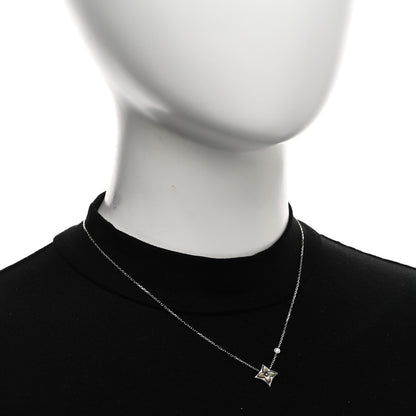 Louis Vuitton 18K White Gold Diamond Grey Mother of Pearl Color Blossom BB Star Pendant Necklace 2 of 6