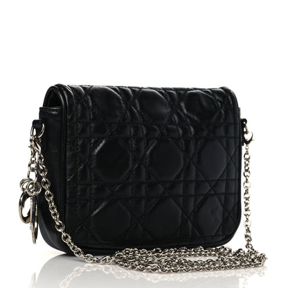 Christian Dior Lambskin Cannage Lady Dior Pochette Black 3 of 10