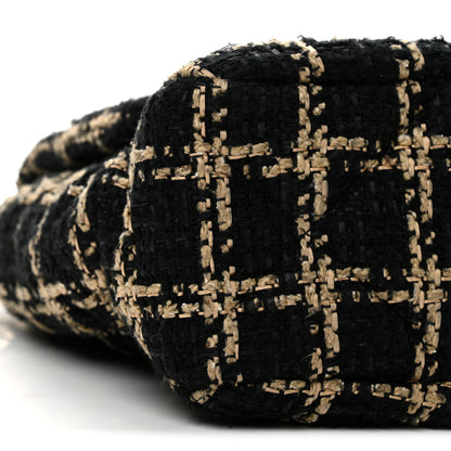 Chanel Tweed Quilted Medium Chanel 19 Flap Black Beige 9 of 13