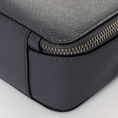 Prada Saffiano Travel Medium Brique Crossbody Bag Marmo 10 of 12