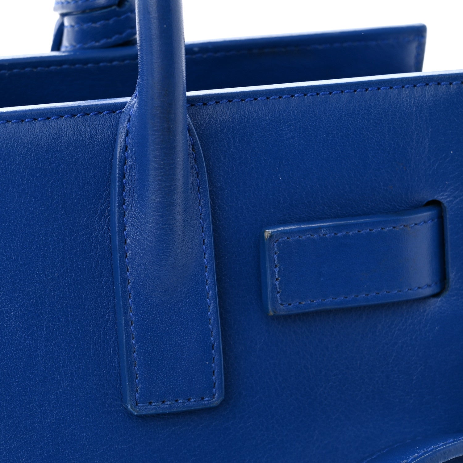 Saint Laurent Calfskin Nano Sac De Jour Royal Blue 14 of 15