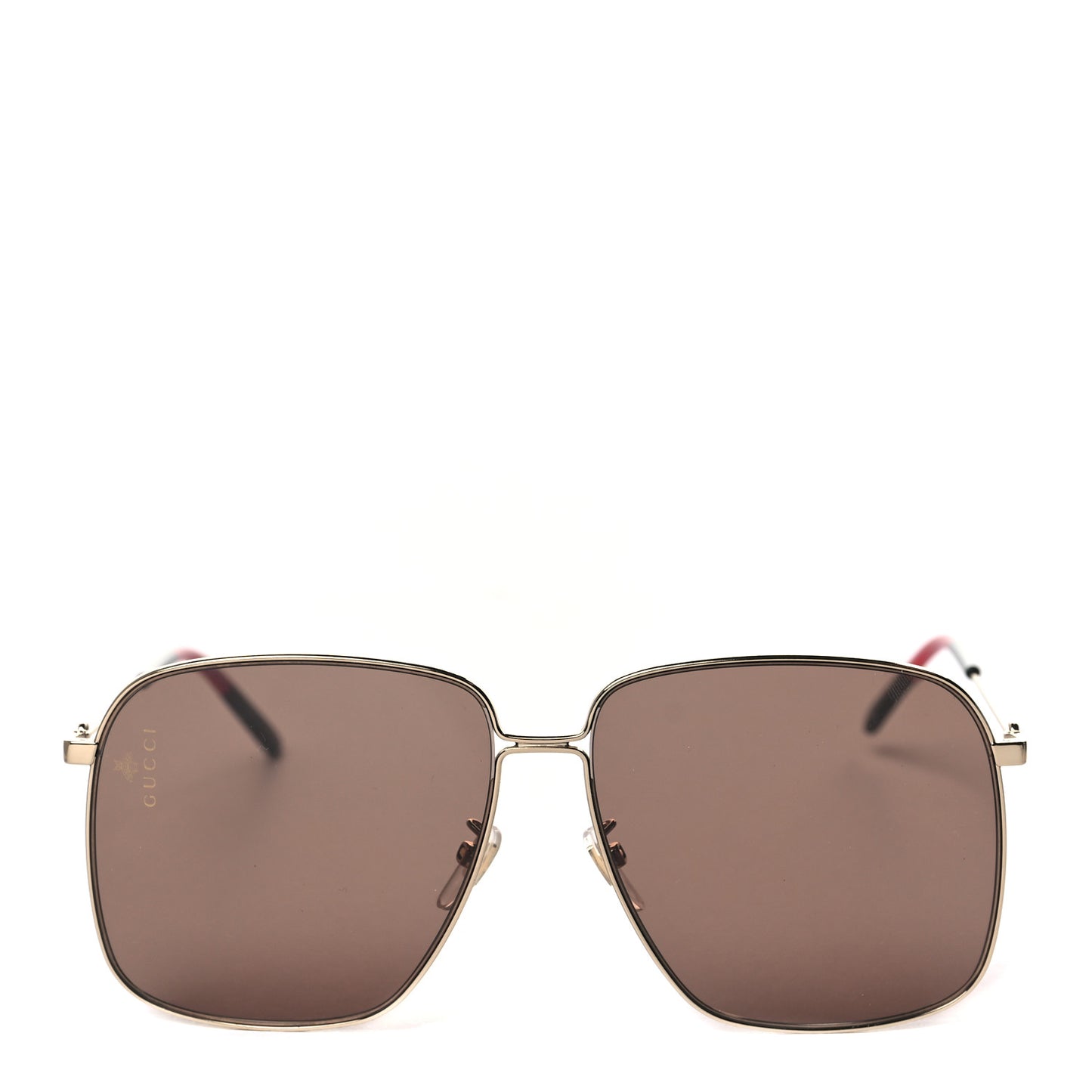 Web Rectangular Frame Interlocking G Sunglasses GG0394S Green Red