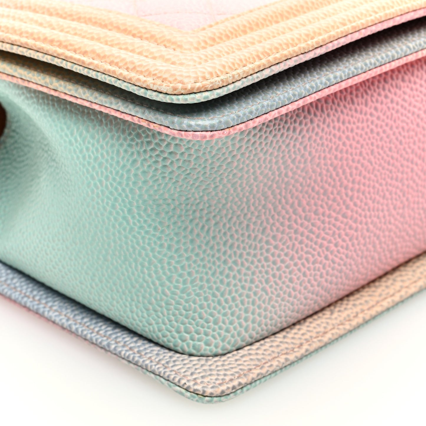 Caviar Quilted Medium Cuba Rainbow Boy Flap Multicolor
