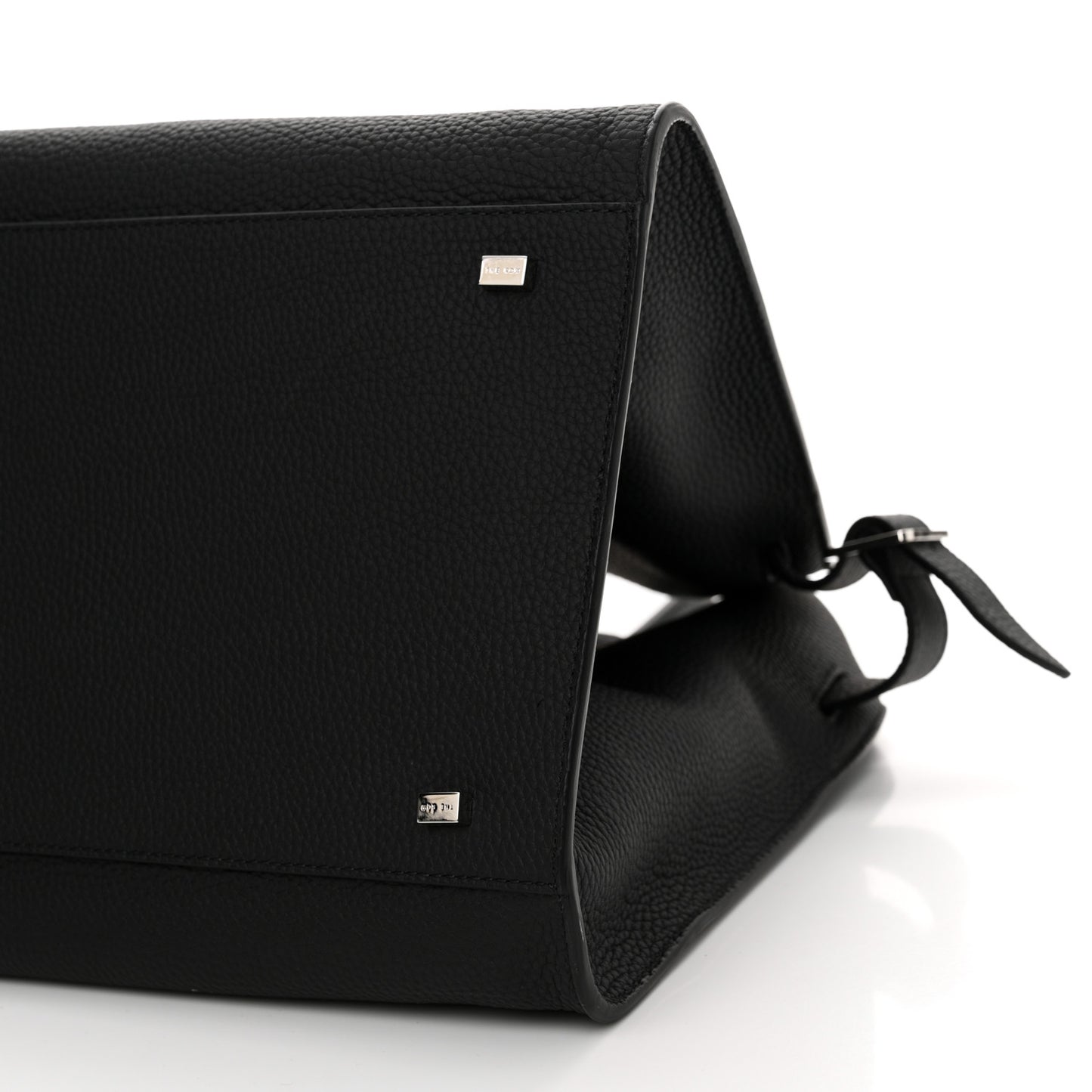 Matte Grained Calfskin Soft Margaux 15 Black