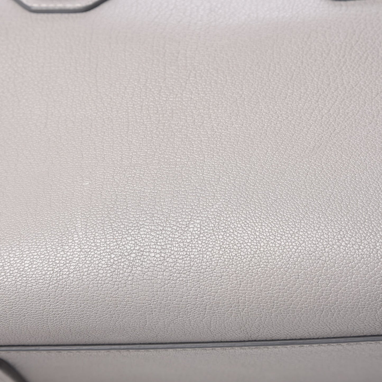 Sugar Goatskin Small Antigona Pearl Grey