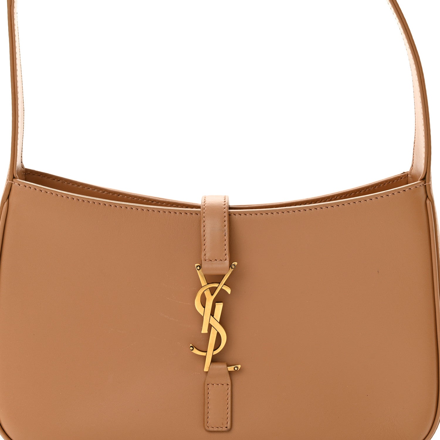 Saint Laurent SAINT LAURENT Smooth Calfskin Le 5 A 7 Hobo Brown 7 of 9
