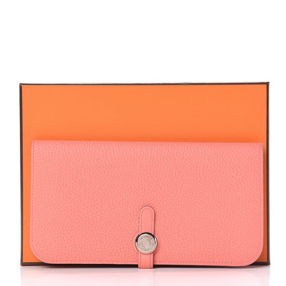 Hermes Togo Dogon Recto Verso Wallet Rose Candy 12 of 12