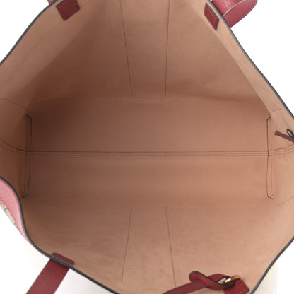 Gucci GG Supreme Monogram Flora Web Large Ophidia Tote Red 6 of 13
