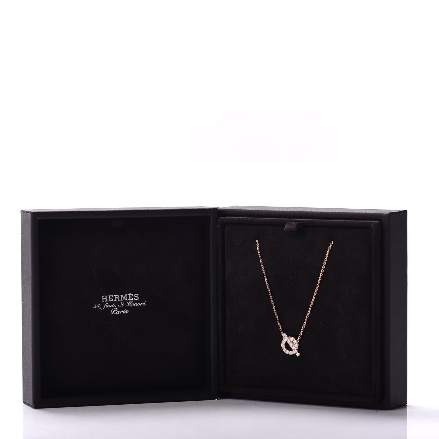 18K Rose Gold Diamond Finesse Pendant Necklace