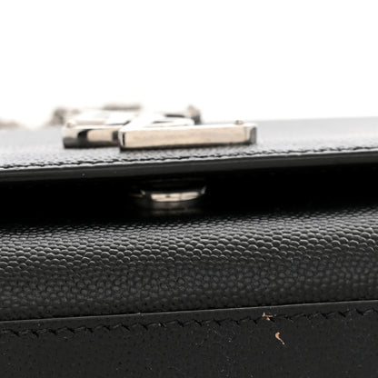 Saint Laurent Grain De Poudre Small Monogram Kate Satchel Black 14 of 14