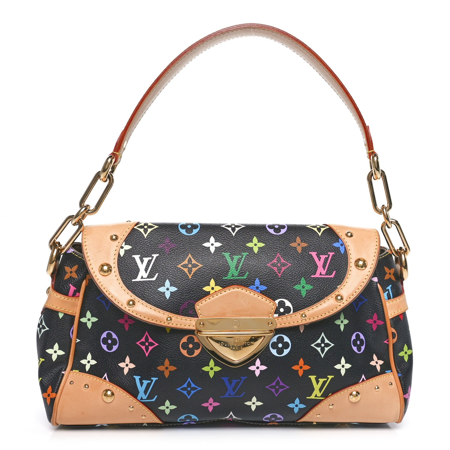 Louis Vuitton Monogram Multicolor Beverly MM Black 1 of 10