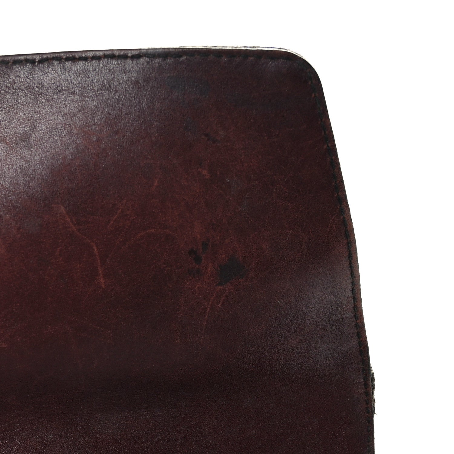 Gucci Monogram Studded Horsebit Clutch Bordeaux 10 of 11