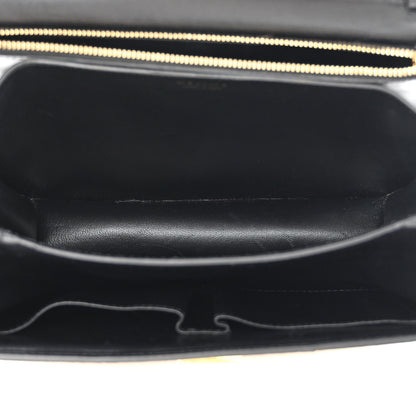 Celine Cobra Calfskin Medium Classic Box Flap Bag Yellow 5 of 12
