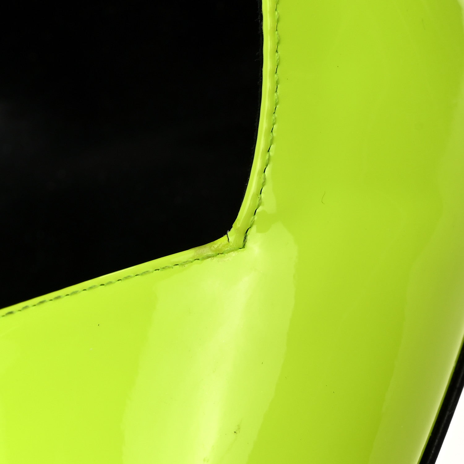 Saint Laurent Patent Paloma 105 Slingback Pump 40 Neon Yellow 11 of 12