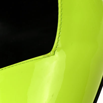 Saint Laurent Patent Paloma 105 Slingback Pump 40 Neon Yellow 11 of 12