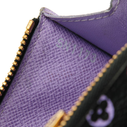 Louis Vuitton Monogram Multicolor Key Pouch Black Violet 7 of 7