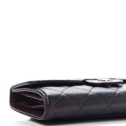 Chanel Caviar Quilted Large Flap Wallet Black 6 of 13