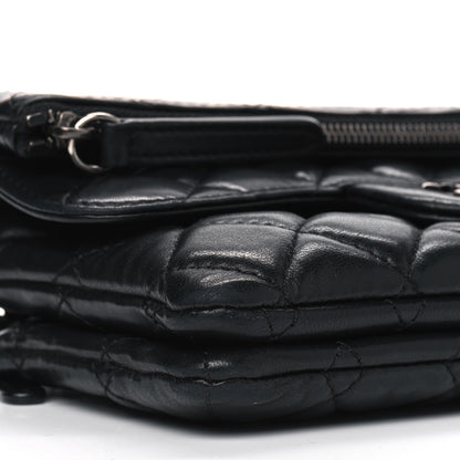 Chanel Lambskin Quilted Mini Multi Flap Bag Black 6 of 7