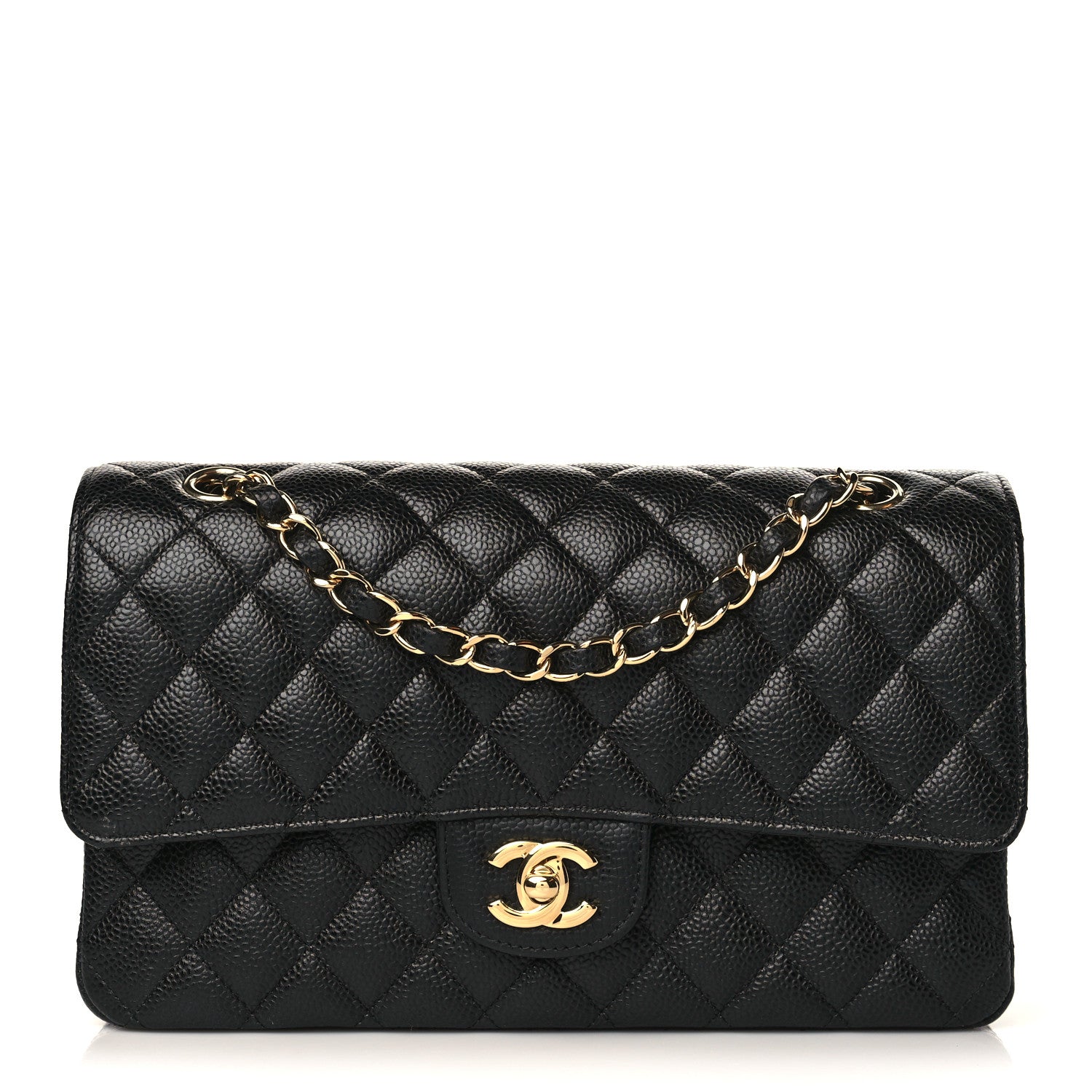 Chanel Caviar Quilted Medium Double Flap Black 1 of 9