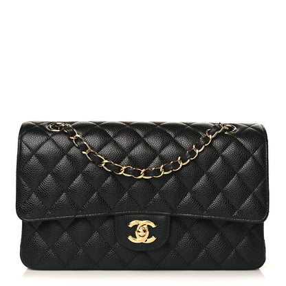 Chanel Caviar Quilted Medium Double Flap Black 1 of 9