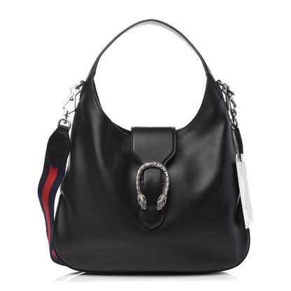 Gucci Calfskin Web Medium Dionysus Hobo Black 1 of 7