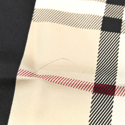 Burberry Silk House Check Square Scarf Beige Black 5 of 6