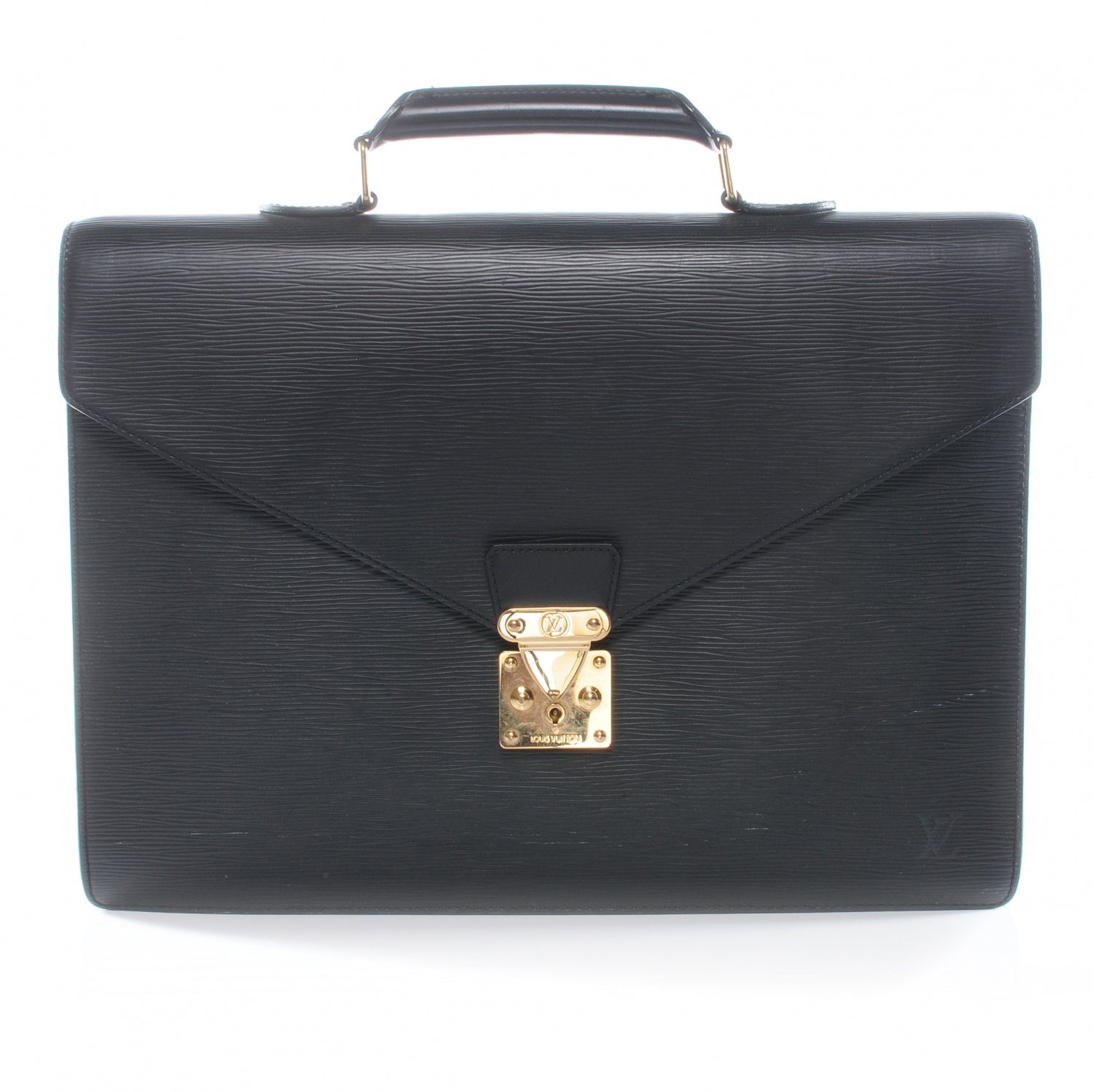 Louis Vuitton Epi Serviette Ambassadeur Briefcase Black 1 of 7