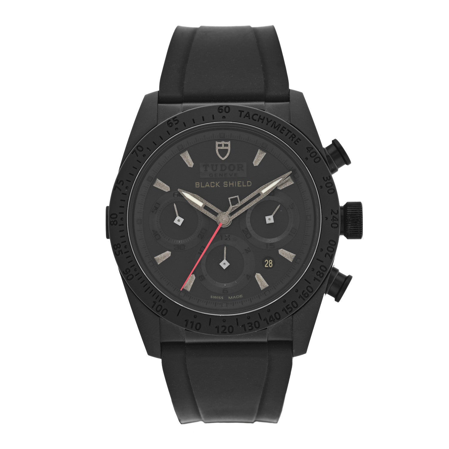 TUDOR Ceramic Rubber 42mm Fastrider Black Shield Automatic Watch Black 42000CN 1 of 5
