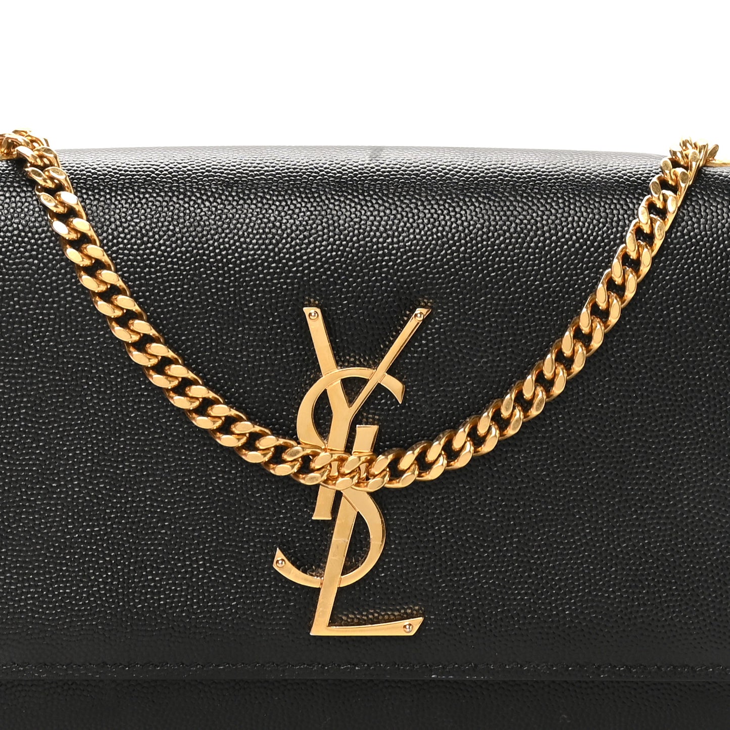 Grain De Poudre Small Classic Monogram Kate Satchel Black