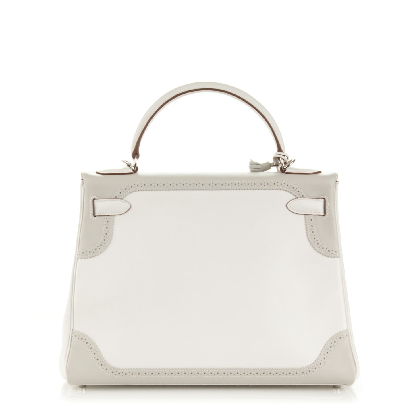 Togo Swift Ghillies Kelly 32 White Gris Perle