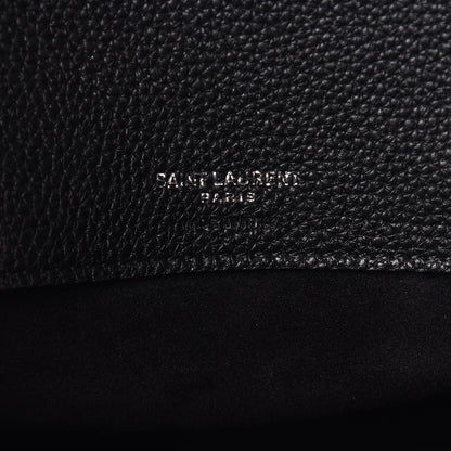 Saint Laurent Grained Calfskin Small Supple Sac De Jour Black 9 of 9