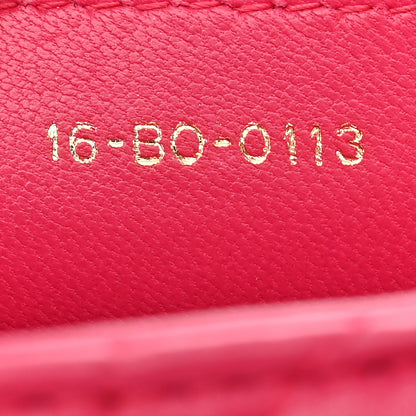 Christian Dior Lambskin Cannage Medium Lady Dior Fuchsia 7 of 10
