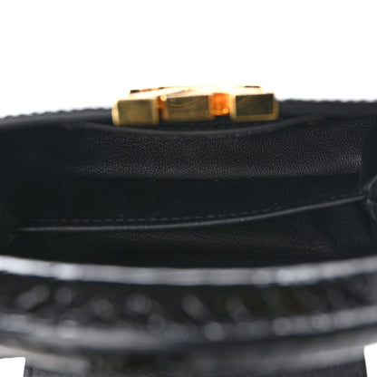 Louis Vuitton Snakeskin Flower Chain Capucines Mini Black 5 of 9
