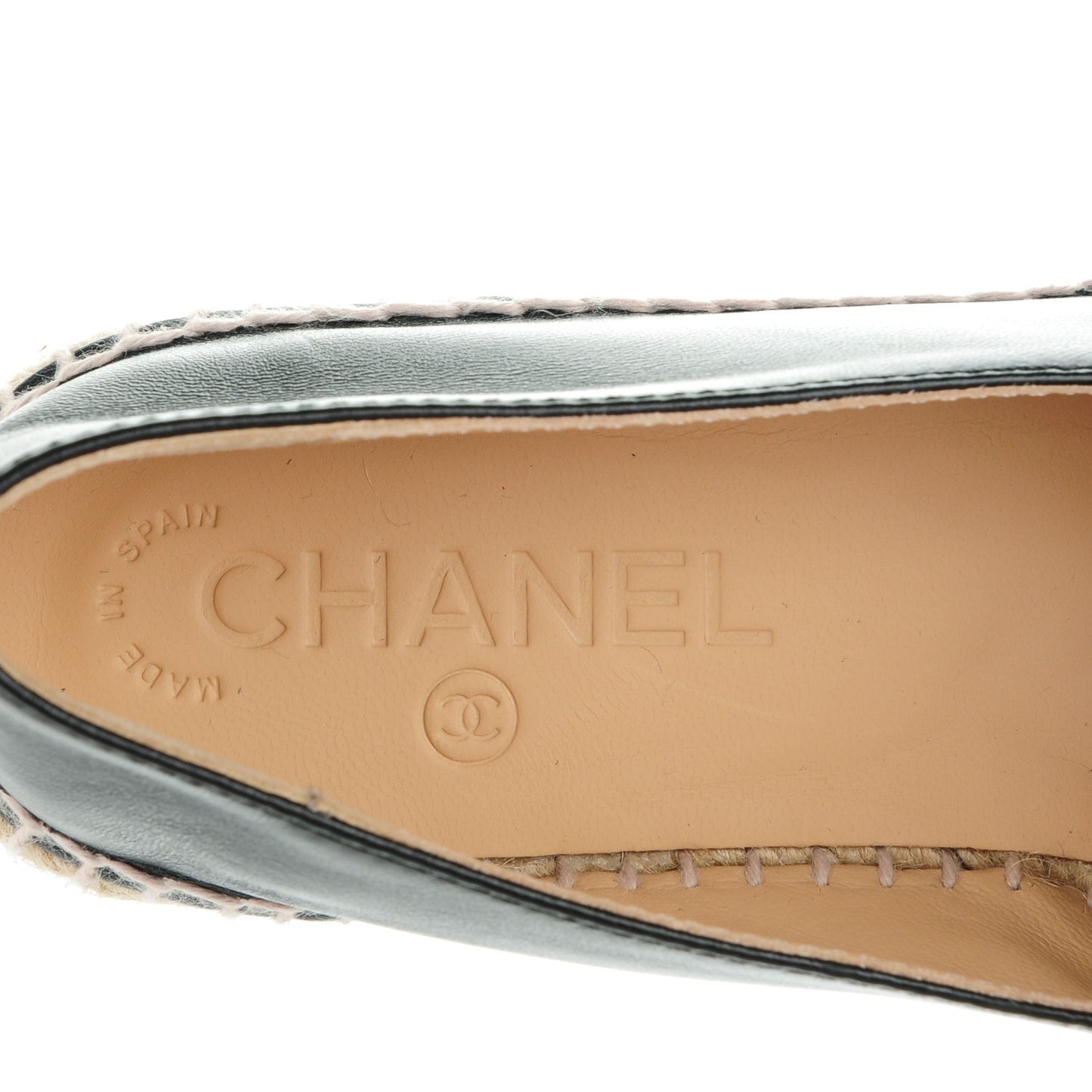 Lambskin CC Espadrilles 37 Black