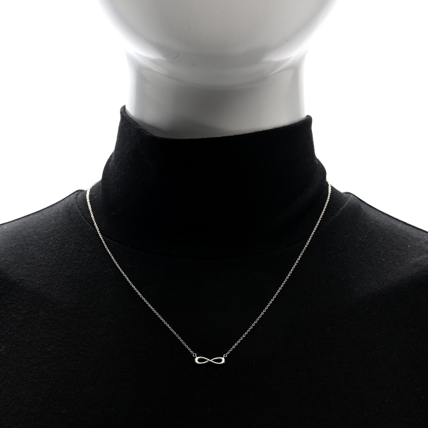 Sterling Silver Mini Infinity Pendant Necklace