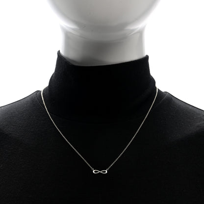 Tiffany Sterling Silver Mini Infinity Pendant Necklace 2 of 5